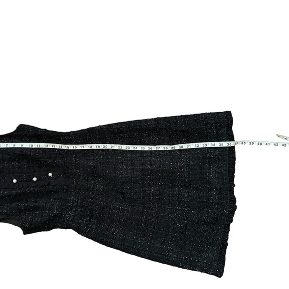 Kate Spade Sparkle Tweed Pearl Button Dress- Size 0 - Picture 8 of 16